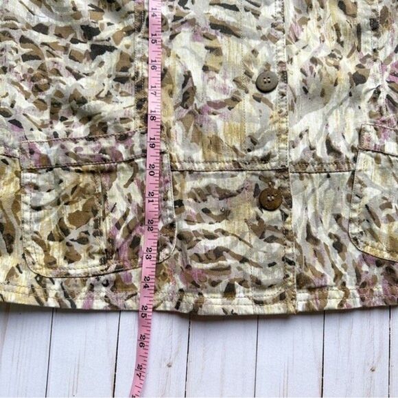 Chico’s Womens Size Large Animal Print Button Closer Lightweight Jacket - Picture 12 of 12